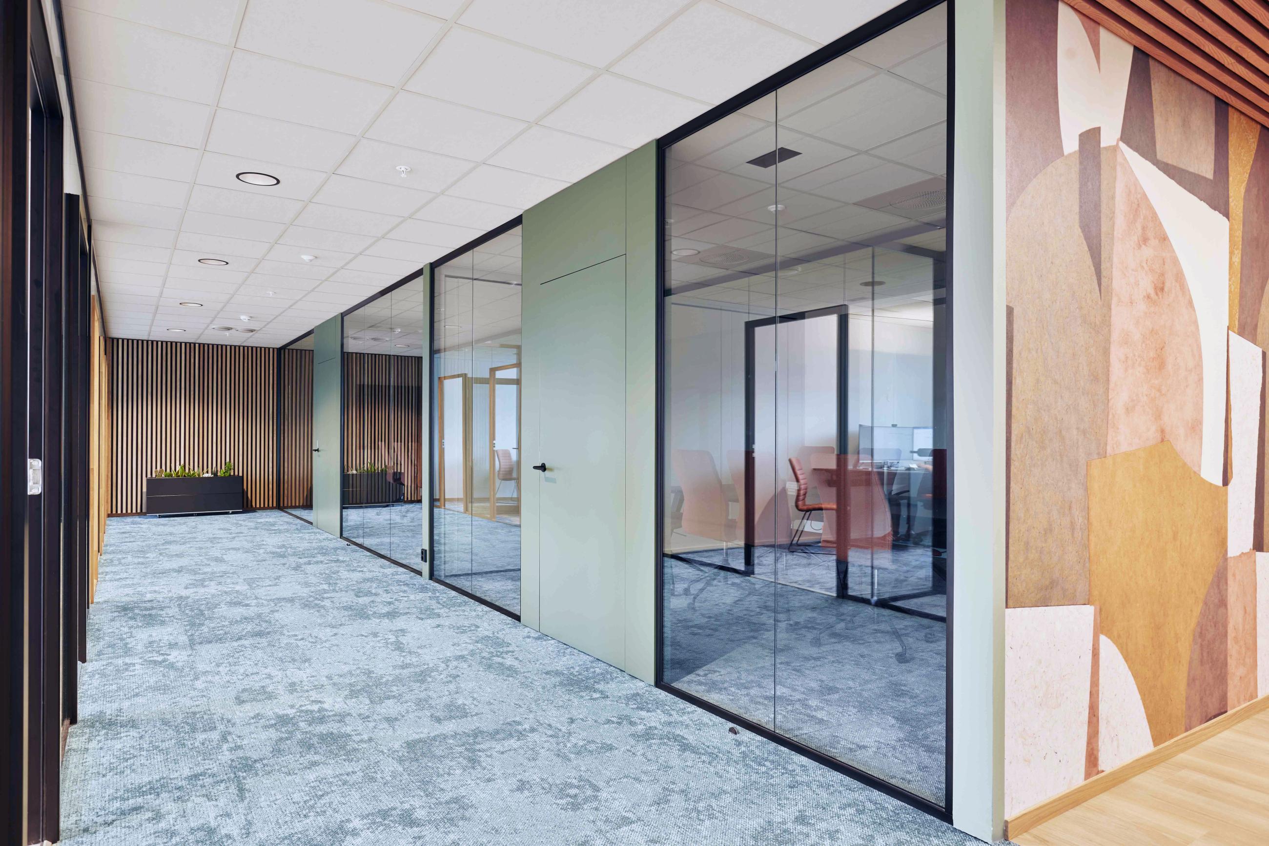 Showroom Modulvegger visning av systemvegger Showroom Modulvegger visning av systemvegger
